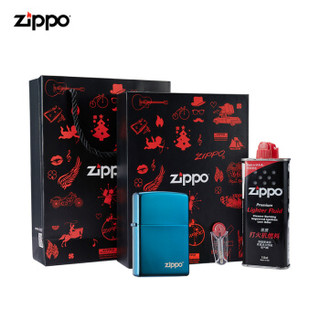 ZIPPO 之宝 打火机 蓝冰礼盒套装20446ZL 打火机zippo 防风火机