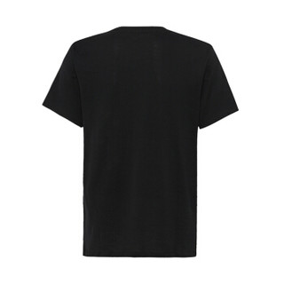 ACNE STUDIOS Measure系列男士黑色棉质圆领修身短袖T恤 25U173 BLACK M码