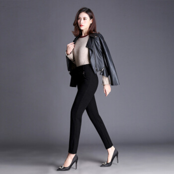 商品凡淑 休闲裤2019秋季新品女装时尚修身显瘦长裤子大码年轻妈妈装