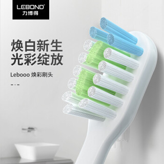 力博得（Lebond）声波电动牙刷牙刷头焕彩刷头自营2支装（本品牌成人款电动牙刷通用）
