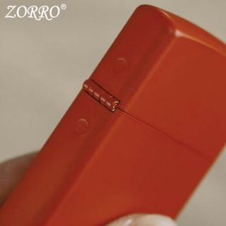 佐罗（ZORRO）打火机套装 红漆铜底光板z902-8 煤油打火机