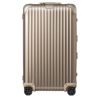 RIMOWA 日默瓦Original Trunk系列31寸铝镁合金行李箱托运箱925.75.03.4钛金色