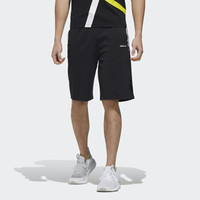 ADIDAS 阿迪达斯 NEO 男 运动休闲系列 M CS KNIT SHORT 运动 短裤 DZ8720 A/XL码  黑色/白