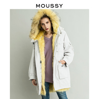 88VIP：MOUSSY 028BAE30-5300 女款大毛领棉服