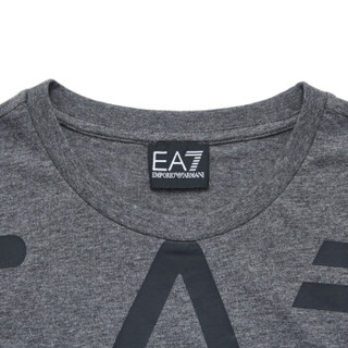 EA7 EMPORIO ARMANI 阿玛尼奢侈品19春夏新款男士字母徽标印花针织T恤衫 3GPT06-PJ02Z GREY-3925 S