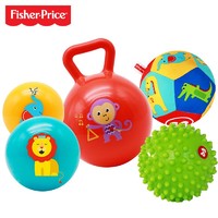 费雪Fisher Price 儿童玩具球宝宝初级训练球五合一套装 *3件