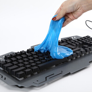 BUBM 键盘清洁泥软胶 适用汽车出风口 网状物及各种缝隙 绿植叶面 除菌去尘 JPNJ-01蓝色