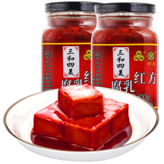 商品三和四美红方腐乳300g2豆腐乳调味调料火锅蘸料