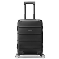 新秀丽旗下 卡米龙拉杆箱行李箱男旅行箱女密码箱登机箱简约时尚金属质感铝镁合金箱TB7酷黑色20英寸