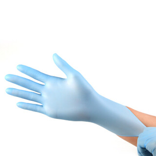 星宇(XINGYU )一次性手套 丁腈手套 乳胶手套 无粉防水耐油耐酸碱手套（4.0g100只装）蓝色 L码
