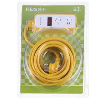 韩电（KEG）新国标延长线插座 新能源汽车充电移动式插座套装 HD-ZSC-02K（配2.5平方线）16A/4000W全长10米