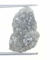Kakadiya Group 4.85 克拉罕见银色 未切割天然钻石