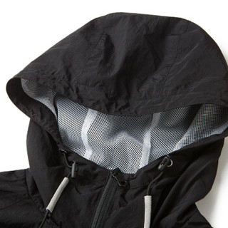 MARKLESS 夹克男外套连帽修身飞行员运动外套WTA7152M黑色180/96(XL)