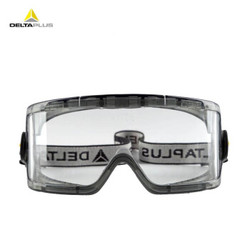 代尔塔 防护眼镜 防沙风护目镜 透明镜片 防冲击防雾防化防飞溅 骑行挡风眼罩101104 透明