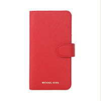 MICHAEL KORS 迈克·科尔斯 MK手机壳   iphone7/iphone8  红色牛皮时尚女士手机壳 32S7GE7L9L BRIGHT RED