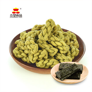 ZHONGWANG FOOD 众望食品 众望 麻花 一口脆 小麻花海苔味 520g/袋