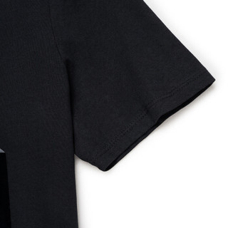 ARMANI EXCHANGE阿玛尼奢侈品男士字母针织T恤衫6ZZTAE-ZJV4Z BLACK-1200 S