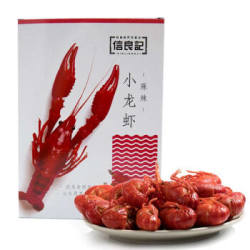 信良记 麻辣小龙虾中号 600g 4-6钱/只 净虾500g *4件