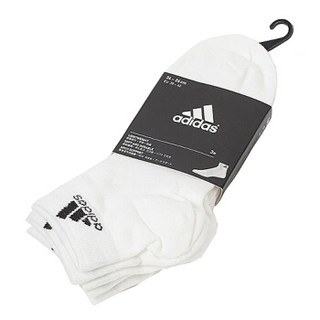 adidas 阿迪达斯 中性运动袜 AA2320 白色 M 三双装