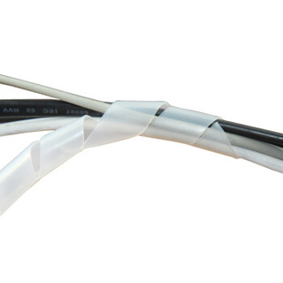 电线包线缠绕管理线管黑色白色收纳绕线带埋线器 缠绕管20mm白色 2.5米/卷
