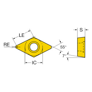 商品山特维克 可乐满 不锈钢/耐热合金车削刀片 d型 正前角 10片/盒