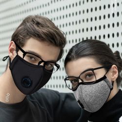 成人口罩男女通用可清洗纯棉防尘防雾霾儿童口罩带呼吸阀过滤片