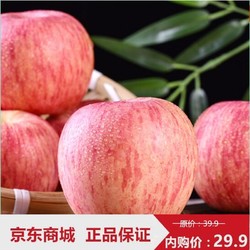山东烟台红富士苹果 栖霞平安果 脆甜新鲜水果5斤原产地发货 5斤中大果约10-12枚