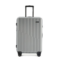 安特丽（antler）万向轮旅行箱包商务行李箱男女拉杆箱28英寸密码箱登机托运箱子PC A857银色