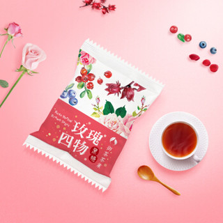中国台湾 御茶茶业 玫瑰四物黑糖20g 冲饮红糖茶