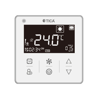 天加 TICA 中央空调 风管机天花机 线控器 触摸按键TMC370A