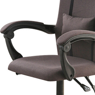 佐盛电脑椅午休椅休闲椅办公椅老板椅经理椅职员椅人体工学椅转椅 布艺咖啡色