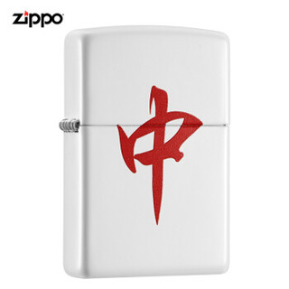 之宝（Zippo）打火机 麻将-红中 白哑漆 彩印214-C-000031