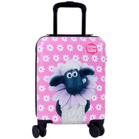 小羊肖恩 拉杆箱16英寸儿童行李箱 小学生拉杆箱登机箱万向轮旅行箱 SC8102粉色