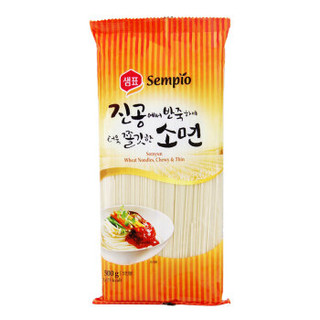 韩国进口 膳府 熟化面 韩式挂面 细面  500g