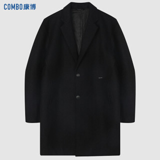 康博 combo2019男士 冬季新品休闲上衣大衣C62114001C 黑色 185/100A