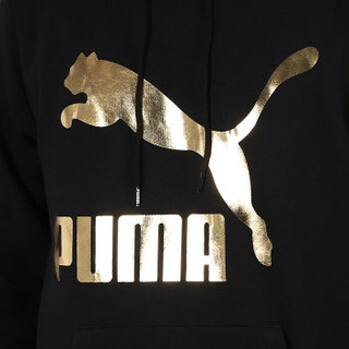 彪马PUMA  男子  帽衫  套头衫  Classics Logo Hoody TR  针织卫衣  595907 51  黑2XL码