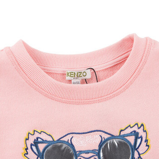 KENZO KIDS 高田贤三 奢侈品童装 女童粉色棉质虎头连衣裙 KN30168 33 12A/12岁/152cm