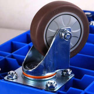 重型工业橡胶脚轮平板车小推车万向定向轮子车轱辘4寸咖啡轮万向2个装