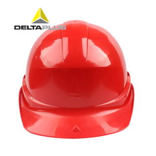 代尔塔（DELTAPLUS）102011 锆石1型 高密度聚丙烯 经济款安全帽 红色 1个（需另配JUGALPHA下颚带）定制款