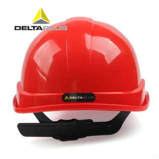 代尔塔（DELTAPLUS）102011 锆石1型 高密度聚丙烯 经济款安全帽 红色 1个（需另配JUGALPHA下颚带）定制款