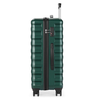 稻草人(MEXICAN)行李箱男女 24英寸大容量拉杆箱 密码锁时尚旅行箱 静音万向轮拉箱 墨绿