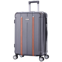 瑞界（SWISSALPS）行李箱24英寸拉杆箱TSA密码锁男女轻盈静音万向轮旅行箱子 SA-19010精英黑