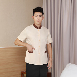 特洛曼保洁工作服夏装 保洁服宾馆客房阿姨清洁服务员 PA物业短袖工装套装YBKDH 3XL