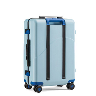 新秀丽旗下 卡米龙拉杆箱行李箱男旅行箱女密码箱登机箱简约纯色流线设计框架箱TB6感性蓝色20英寸