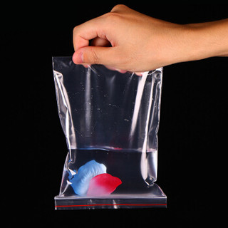 意尔嫚 加厚防水食品PE透明自封袋收纳袋封口袋包装袋保鲜袋密封袋密实袋 20*28cm 100只