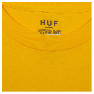 HUF 男士黄色长袖T恤 TS00685-YELLOW-M