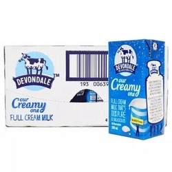 Devondale 德运 全脂牛奶 200ml*24盒 *2件