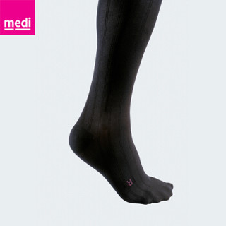 medi迈迪 德国进口 医用一级压力术后治疗型压力袜弹力袜美腿袜男士专用款中筒黑色包趾 L