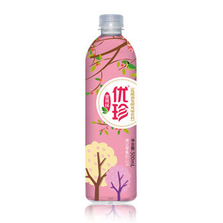 优珍 蜜桃味 乳酸菌发酵风味饮料 果味饮品 500ml*24瓶 塑膜量贩装