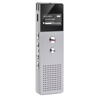 山水（SANSUI）录音笔 迷你微型会议降噪隐形取证超长录音MP3播放器 H-612 8G 银色